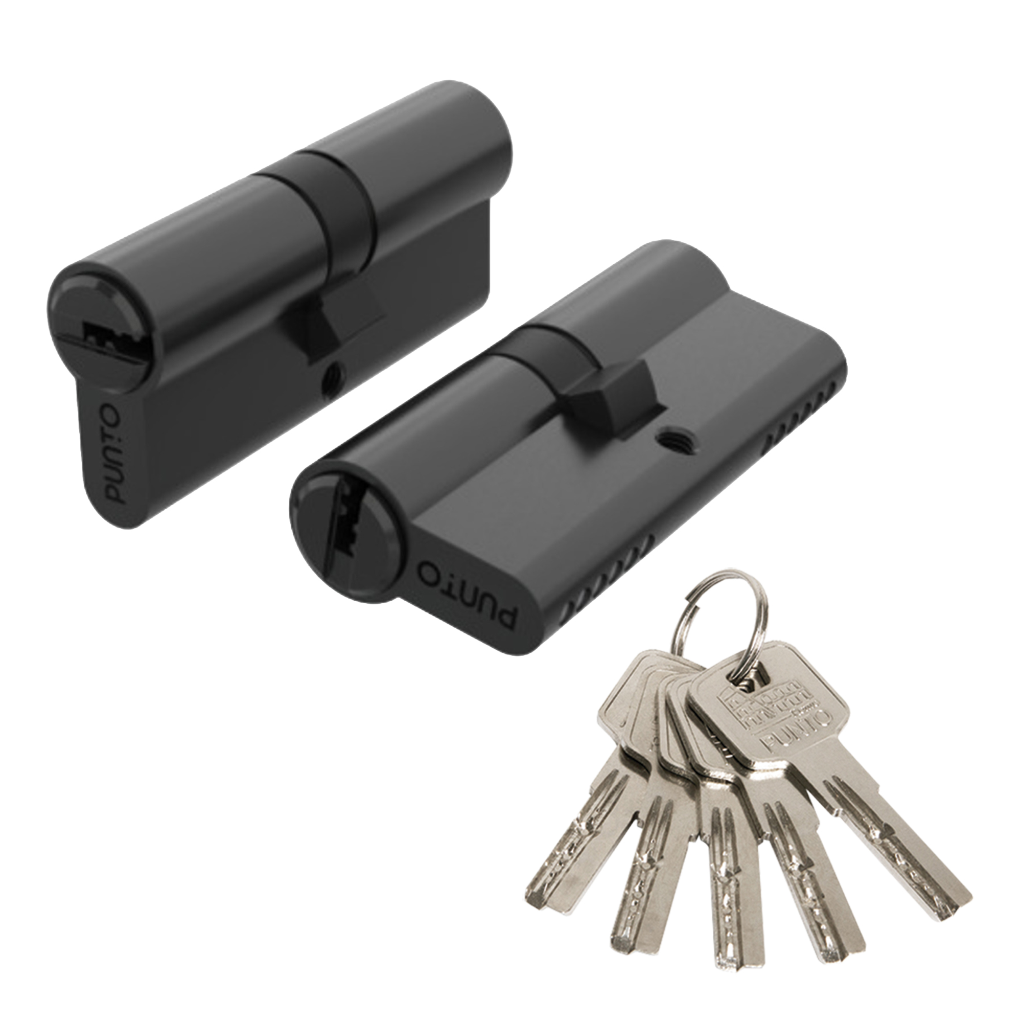 Цилиндровый механизм Z3000Key90(40+10+40) BL черный