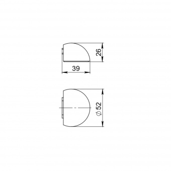 Фиксатор магнитный DSF-50M BL черный