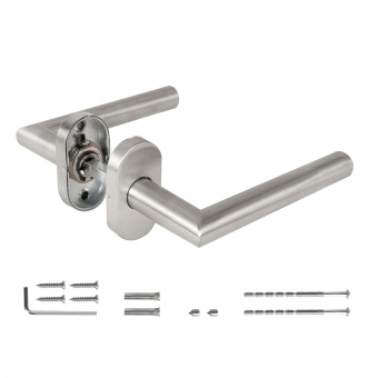 Ручка раздельная R.DSS201-0204P/19 INOX 201 (овальное основание)